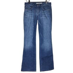 JOE’S JEANS Joni Straight Leg Medium Wash Distressed Stretch Denim Low Rise 26